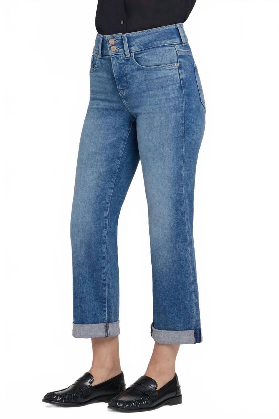 NEW NYDJ women's crop rolled jeans in breezy pal